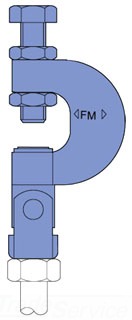 UNISTRUT P2897-EG Beam Clamp, Electrogalvanized | CF6DLP