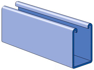 UNISTRUT P5500-20HG Channel, 20 Feet Length, Hot Dipped Galvanized | CF6FLB