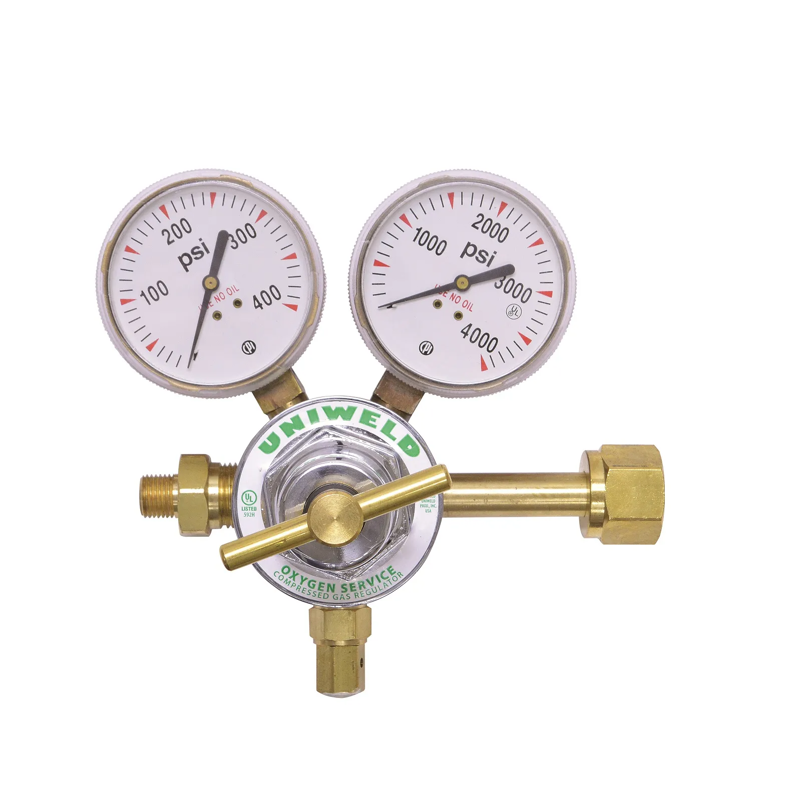 UNIWELD MGR250C Megareg High Flow Oxygen Regulator, 10-250 Psig | CD4UHD