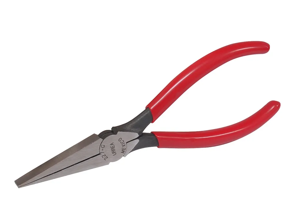 Flat long nose, non cutting plier 6-5/8 Inch