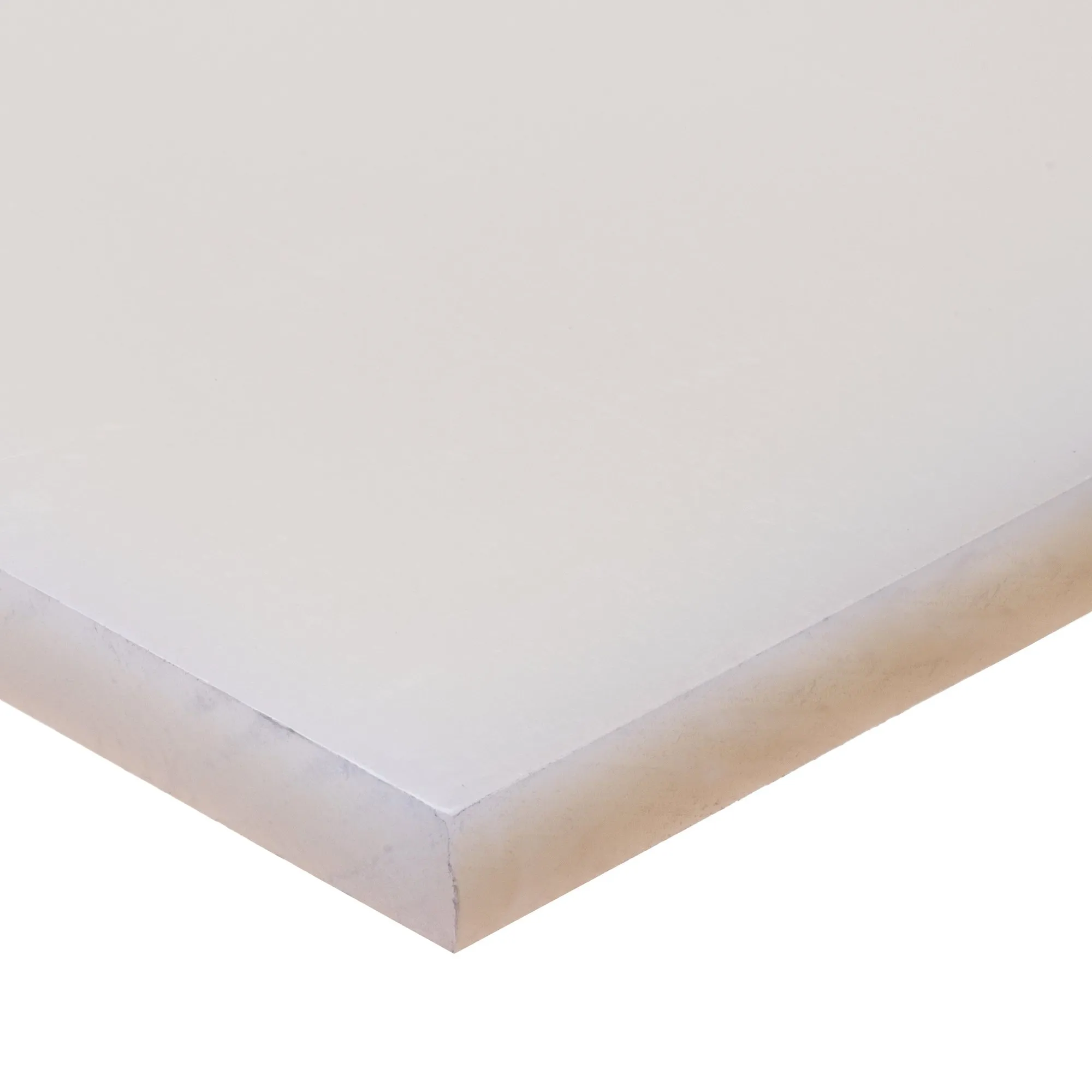 Polypropylene Plastic Sheet 1 ft L x 1 ft W x 1 Inch Thick