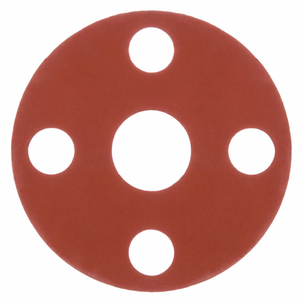 USA SEALING BULK-FG-129 SBR Flange Gasket, 4-7/8 Inch Outside Diameter, Red | CE9KCW 55ZA33