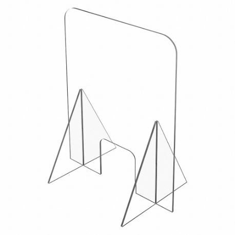 USA SEALING BULK-PD-699 Plastic Dividers With Small Centered Opening, 24 Inch Heightt, 18 Inch Width, Plastic | CU7GRZ 60GX47