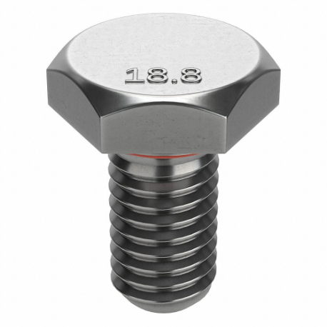 Bolt, 1/4 In - 20 Thread Size, SS, 1/2 In Lg., 5/32 In Head Ht., Gr. 18-8