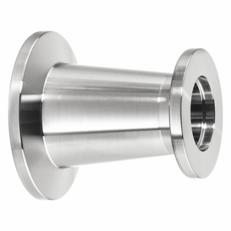 USA SEALING ZUSA-TF-VAC-30 Vacuum Tube Fitting, 304 Stainless Steel, 2 Inch x 3/4 Inch Tube OD, NW x NW | CU7NAW 743K83