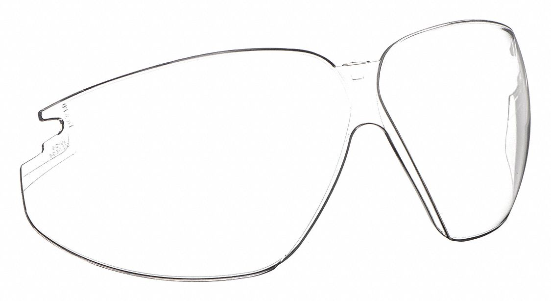 Safety Glasses Replacement Lens, Clear, Uvextreme Anti-Fog