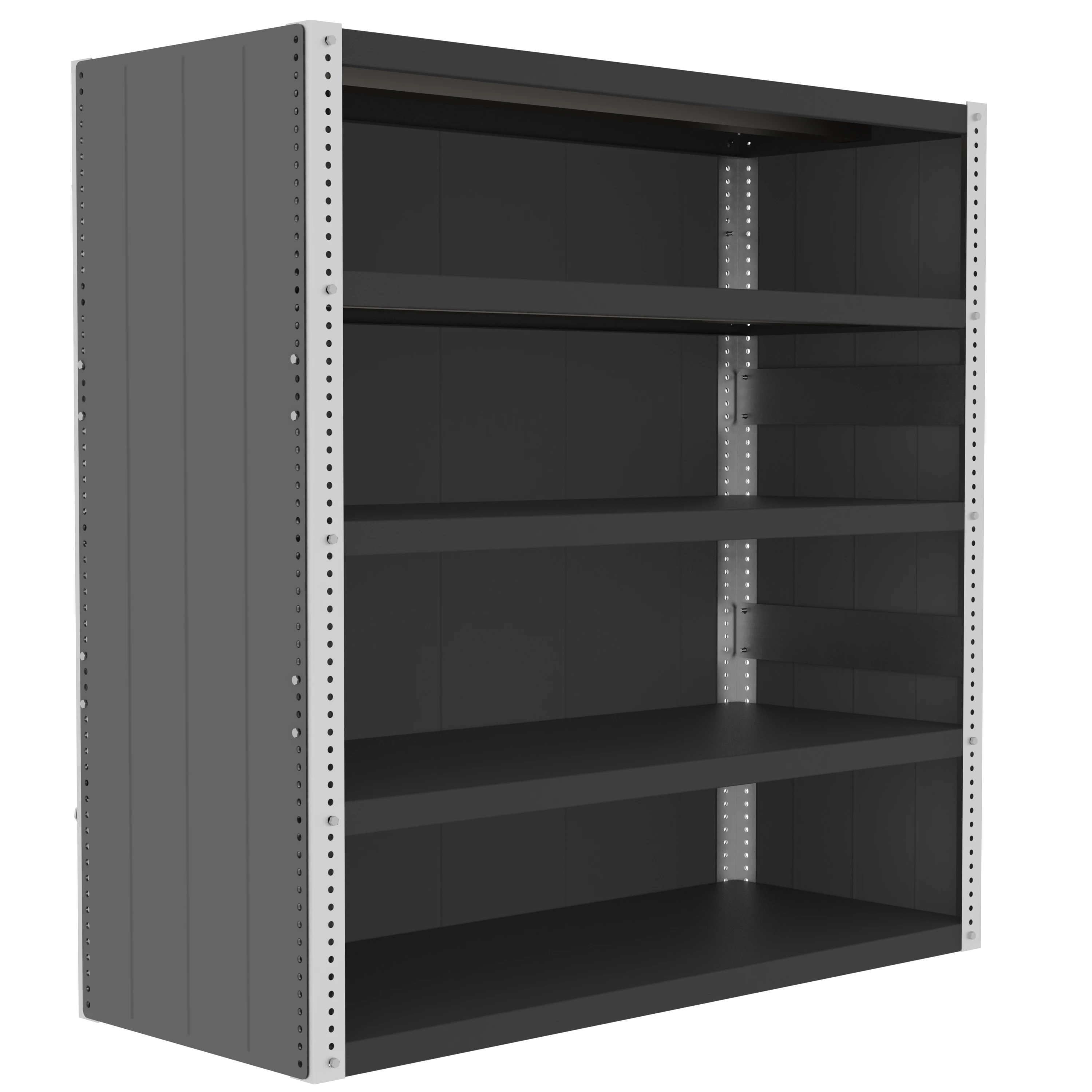 VALLEY CRAFT F82432A1 Shelving, 60 x 24 Inch Shelf, 60 Inch Height, Enclosed Style | CJ6TZF