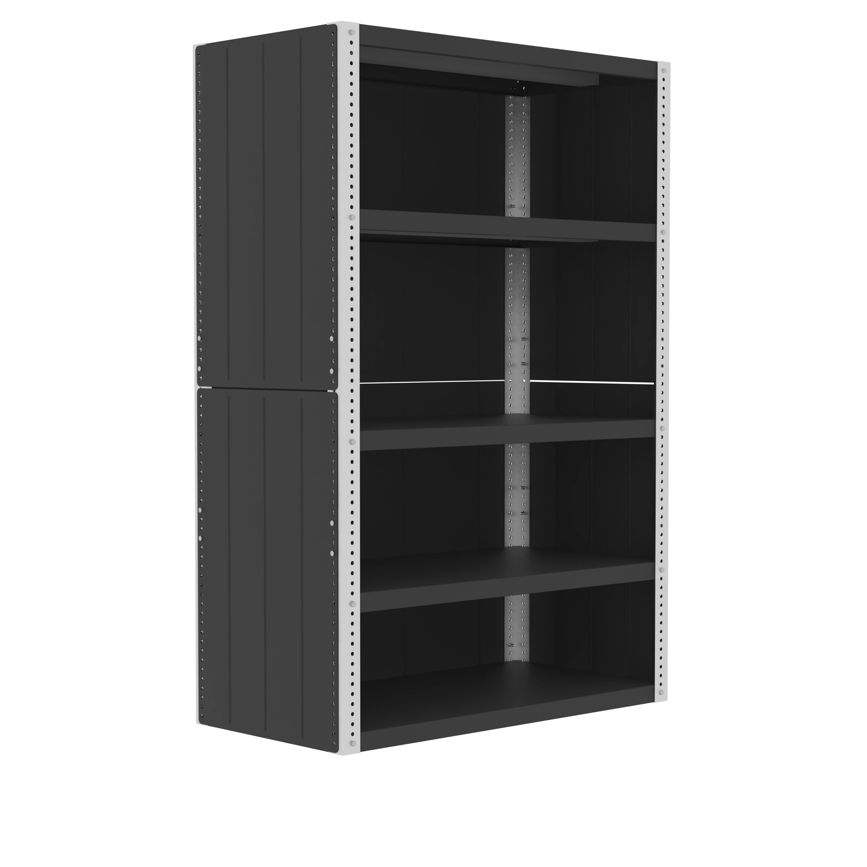 VALLEY CRAFT F82433A0 Shelving, 48 x 24 Inch Shelf, 72 Inch Height, Enclosed | CJ6TZJ