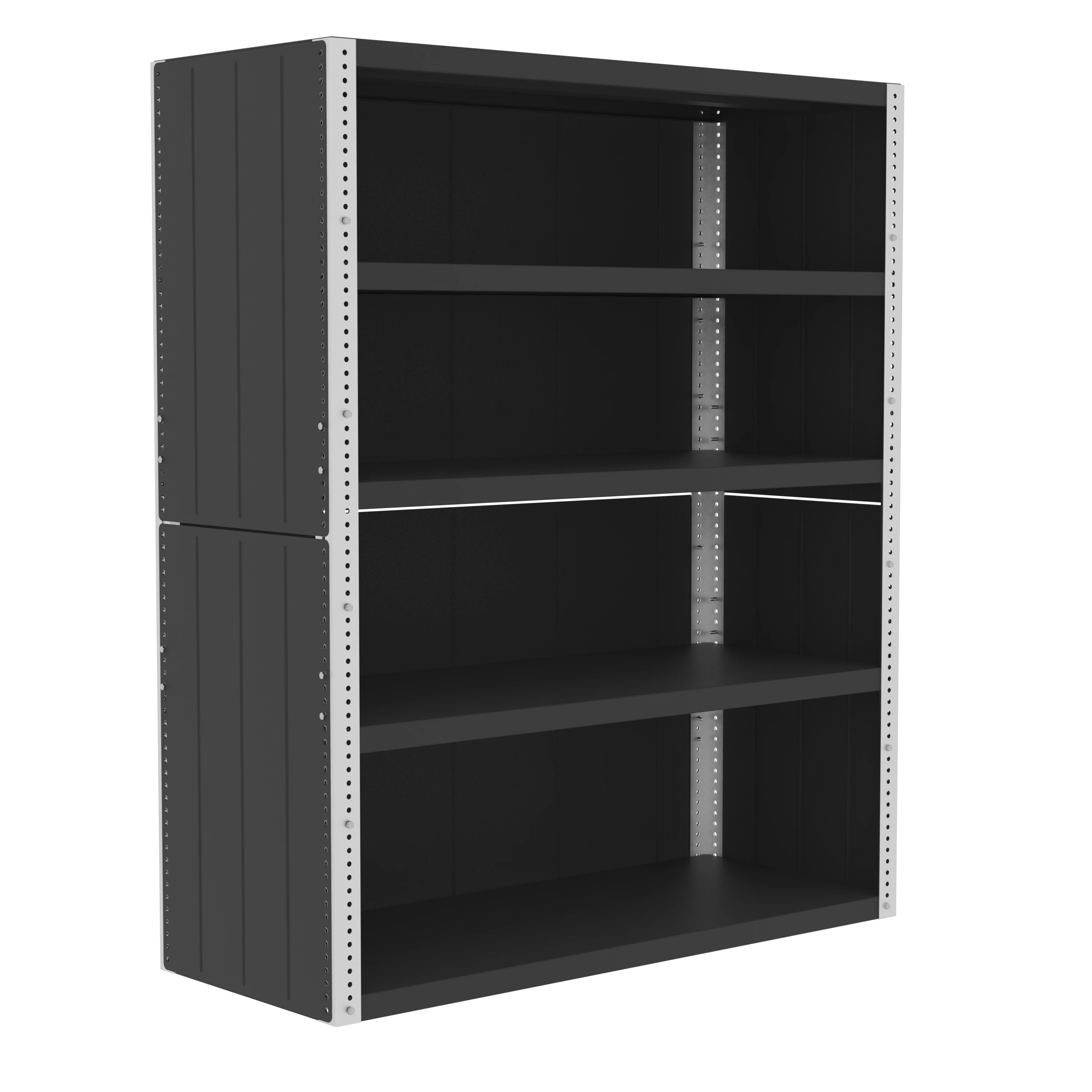 VALLEY CRAFT F82434A9 Shelving, 60 x 24 Inch Shelf, 72 Inch Height, Enclosed | CJ6TZK