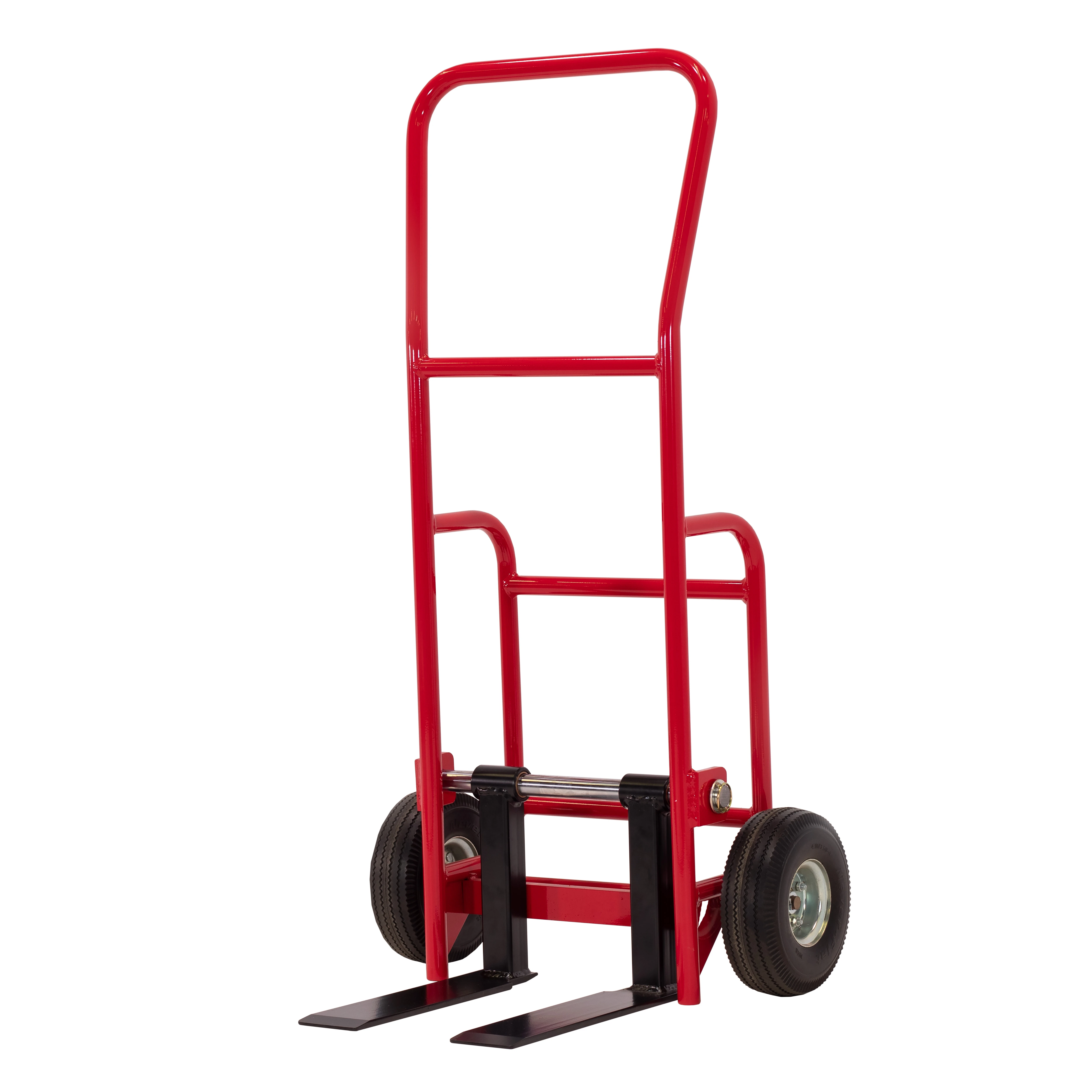 VALLEY CRAFT F86182A4FF Multi-Use Hand Truck, Flat, 10 Inch Rubber Wheel, 14-3/4 x 4 Inch Fork, 6 Inch Gap | CJ6TUJ