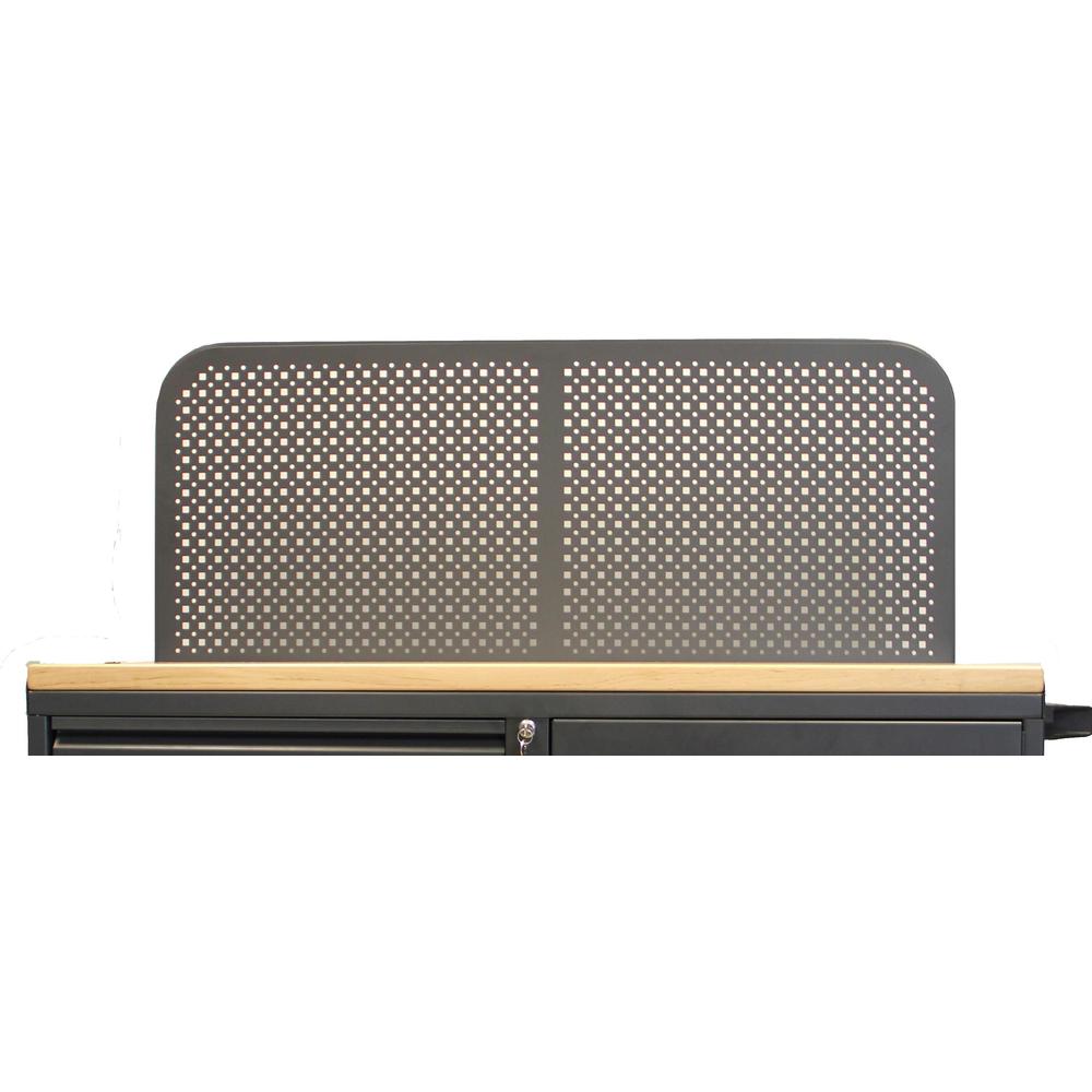 VALLEY CRAFT F89628GY Back Pegboard Panel, Modular cabinet, 48", Smoke Gray | AJ8GLH
