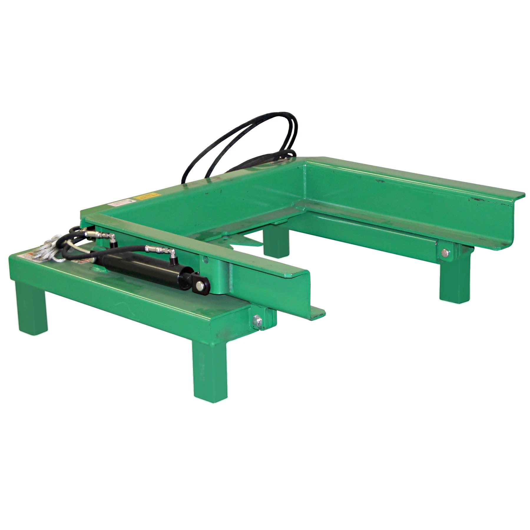 VALLEY CRAFT F89681 EZ Dump Fork Lift Attachment, 2000 lbs. Load Cap., Green | AJ8GLR