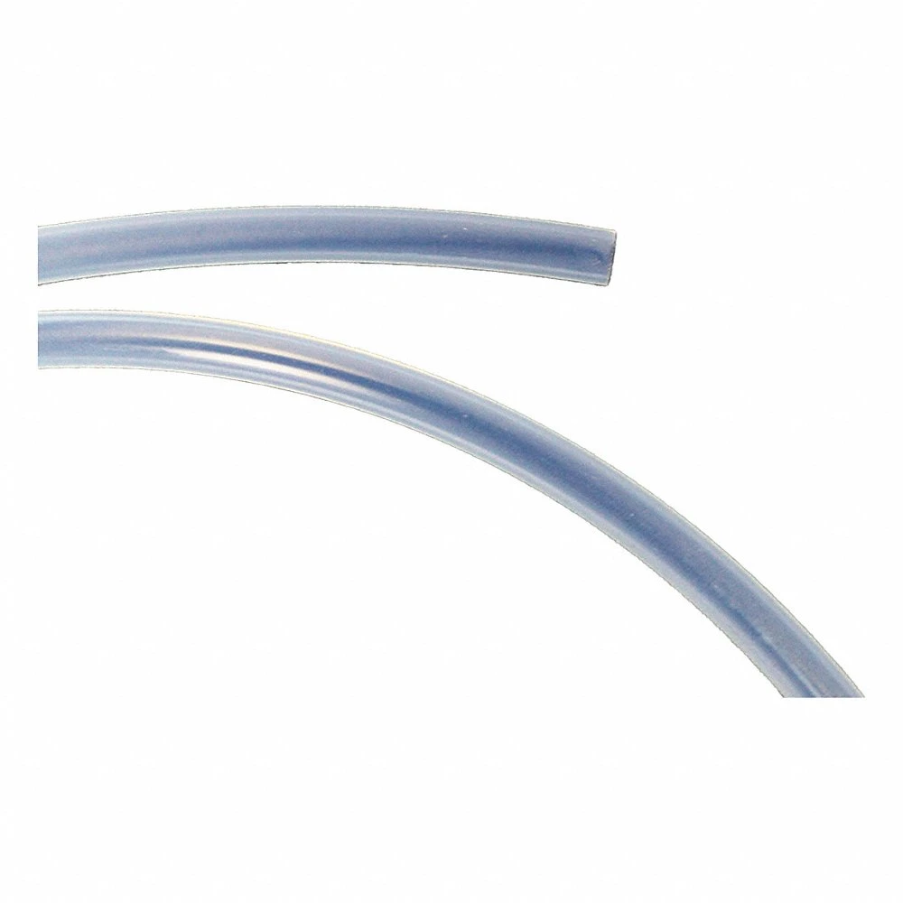 High Clarity Smooth Fluoropolymer Tubing, Clear, 1/16 Inch ID, 1/8 Inch OD