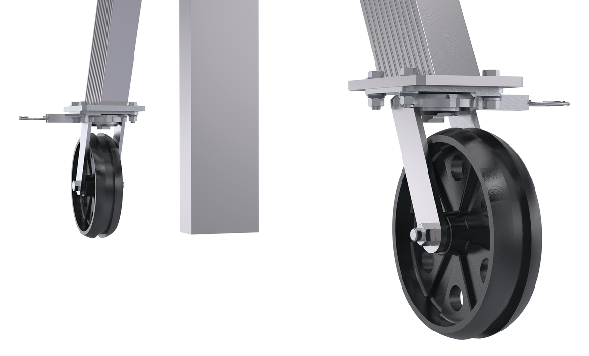 Vestil AHA-4-12-8-VG | Aluminium Adj Height Gantry Crane with V-Groove ...