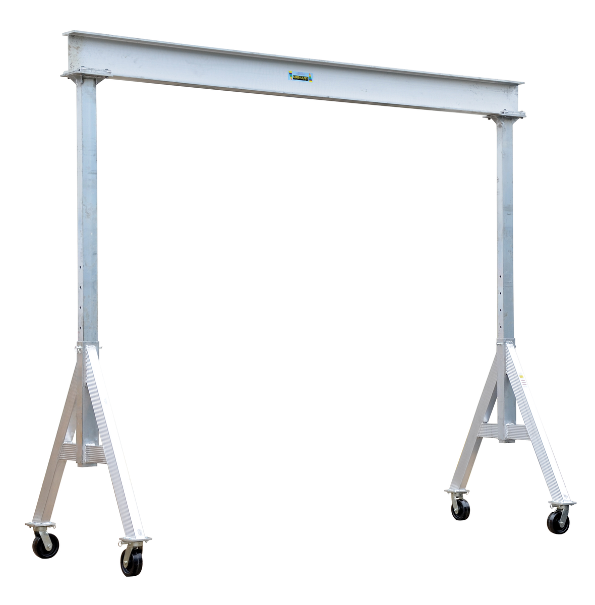 VESTIL AHA-6-8-12 Adjustable Gantry Crane, 6000 lb., 8 x 12 Feet Size, Silver, Aluminum | AG7LFG