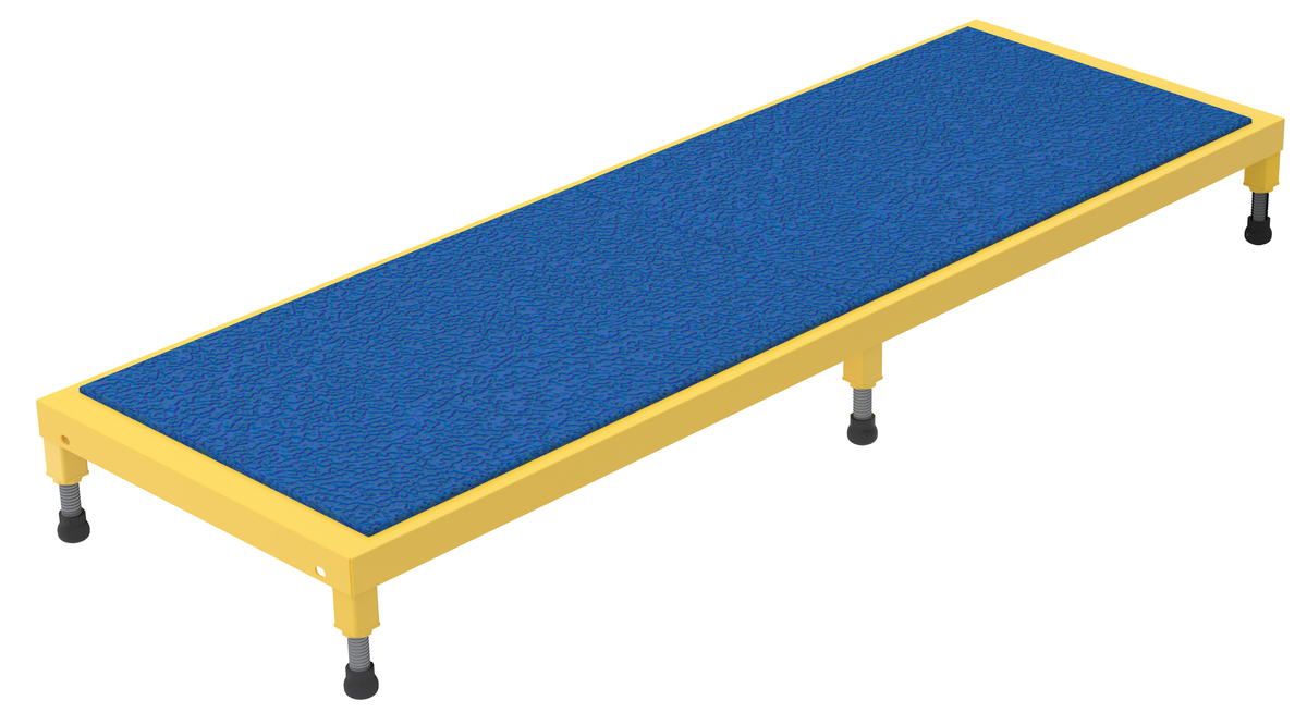 VESTIL AHT-L-2472 Adjustable Steel Stand, 6-3/4 Inch to 8-3/4 Inch Height, 24 Inch x 72 Inch Size | AG7LNJ