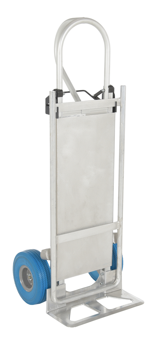 VESTIL ALUM-P-TB-UFBL Hand Truck With Folding Platform, Pneumatic | AG7LUX