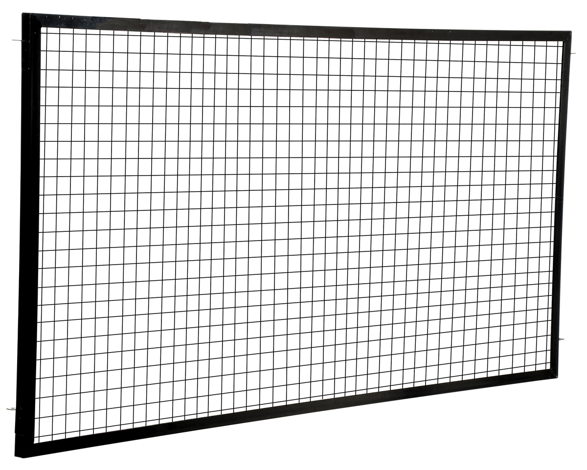 VESTIL APG-M-48 Adjustable Perimeter Guard Panel, 4 x 8 Feet, Black | AG7LVN