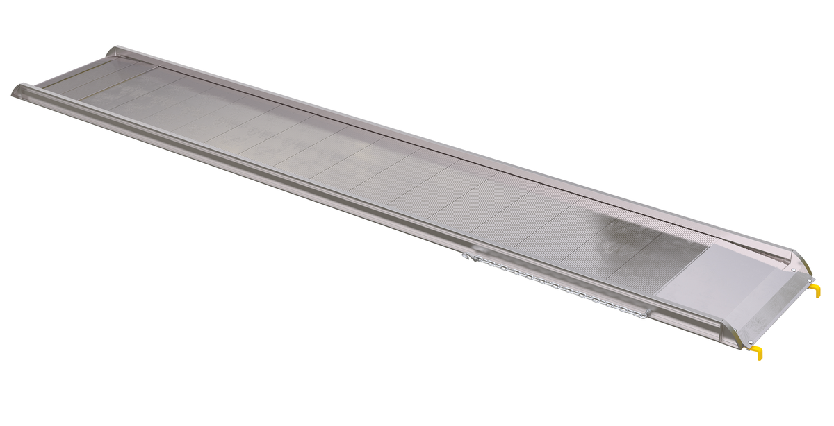 VESTIL AWR-28-14B Aluminium Wheel Walk Ramp, Hook Style, 168 Inch x 28 Inch Size | AG7MDA