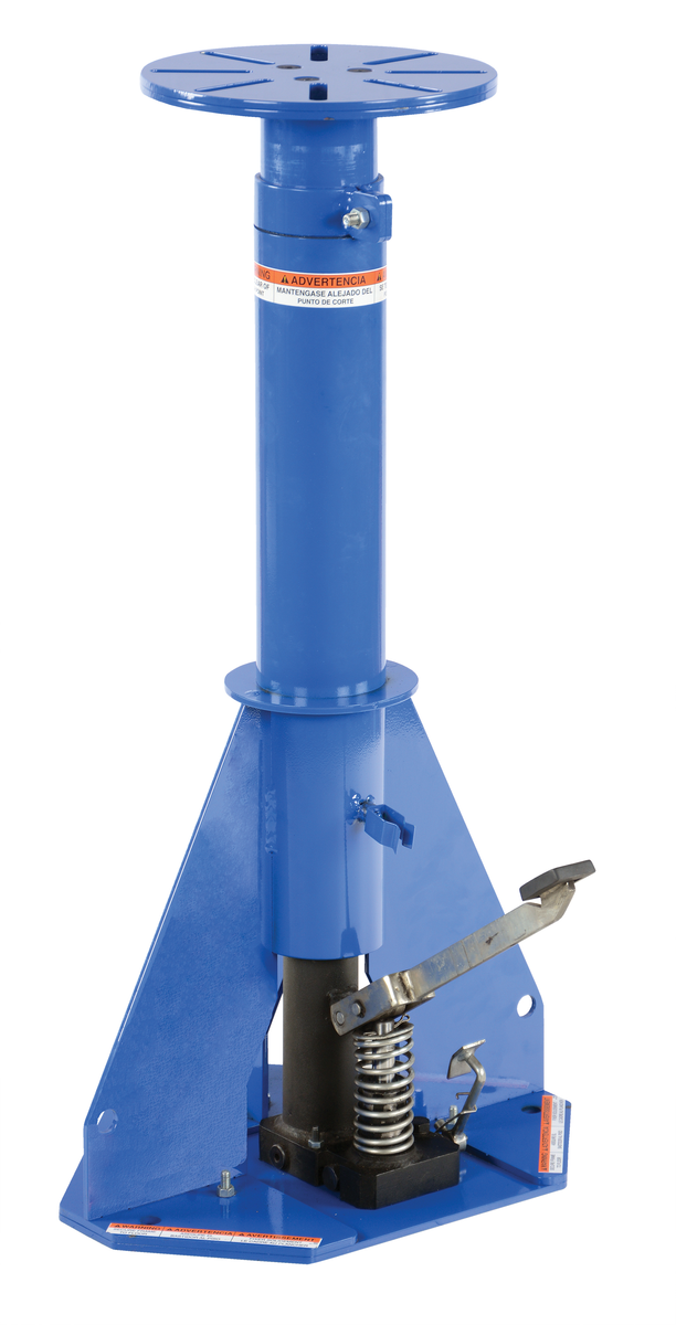 Steel Adjustable Height Work Stand 15 x 18 Inch 600 lb Capacity, Blue