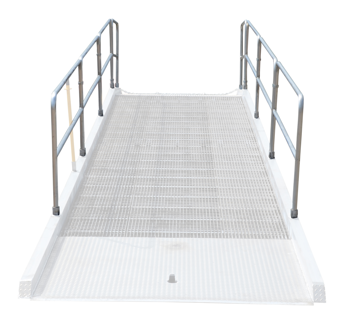 Aluminium Yard Ramp Removable Steel Rail