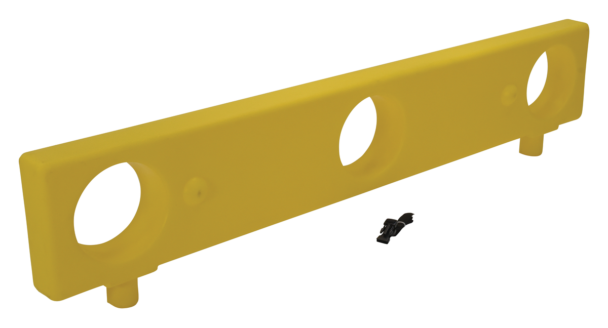 Barricade Extension, Plastic, 12 Inch Length, Yellow