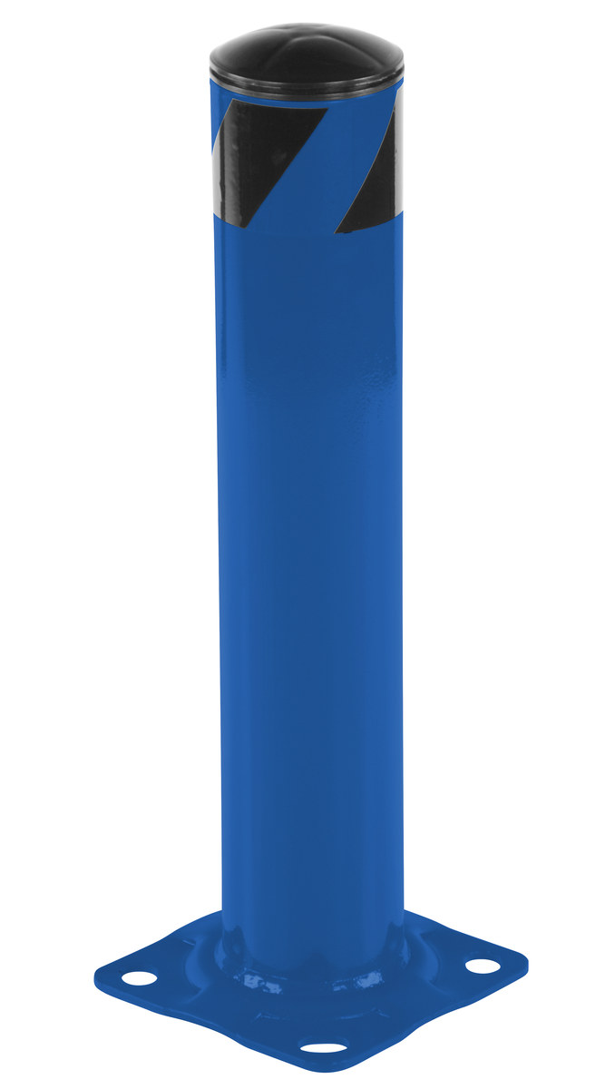 VESTIL BOL-24-4.5-BU STEEL PIPE SAFETY BOLLARD 24 Inch x 4.5 Inch BLUE | CY7LGN