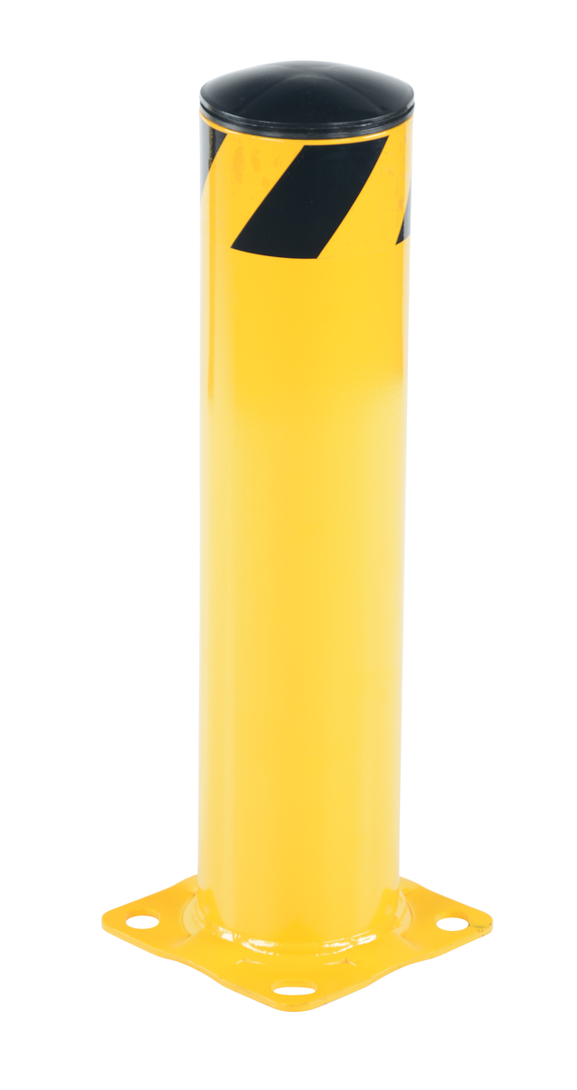 VESTIL BOL-24-5.5 Safety Bollard, Yellow, 24 x 5 Inch Size | AC9RNR 3JJF3