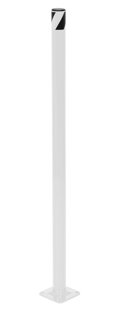VESTIL BOL-36-2-WT STEEL PIPE SAFETY BOLLARD 36 Inch x 1.75 Inch WHTE | CY7KPW
