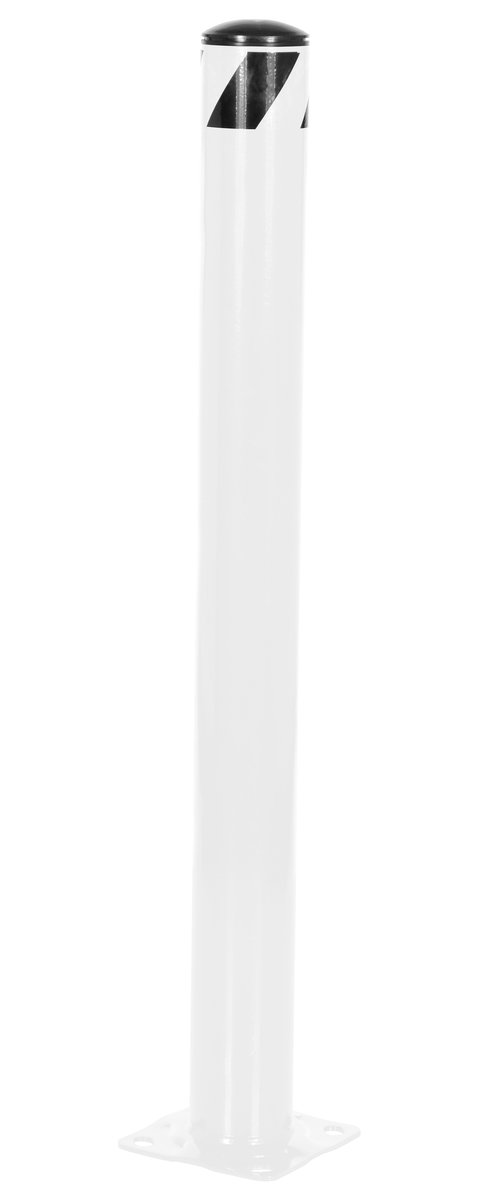 VESTIL BOL-42-5.5-WT STEEL PIPE SAFETY BOLLARD 42 Inch x 5.5 Inch WHITE | CY7LTH