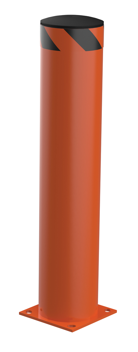 VESTIL BOL-42-8.5-OR STEEL PIPE SAFETY BOLLARD 42 Inch x 8.5 Inch ORNGE | CY7LTT