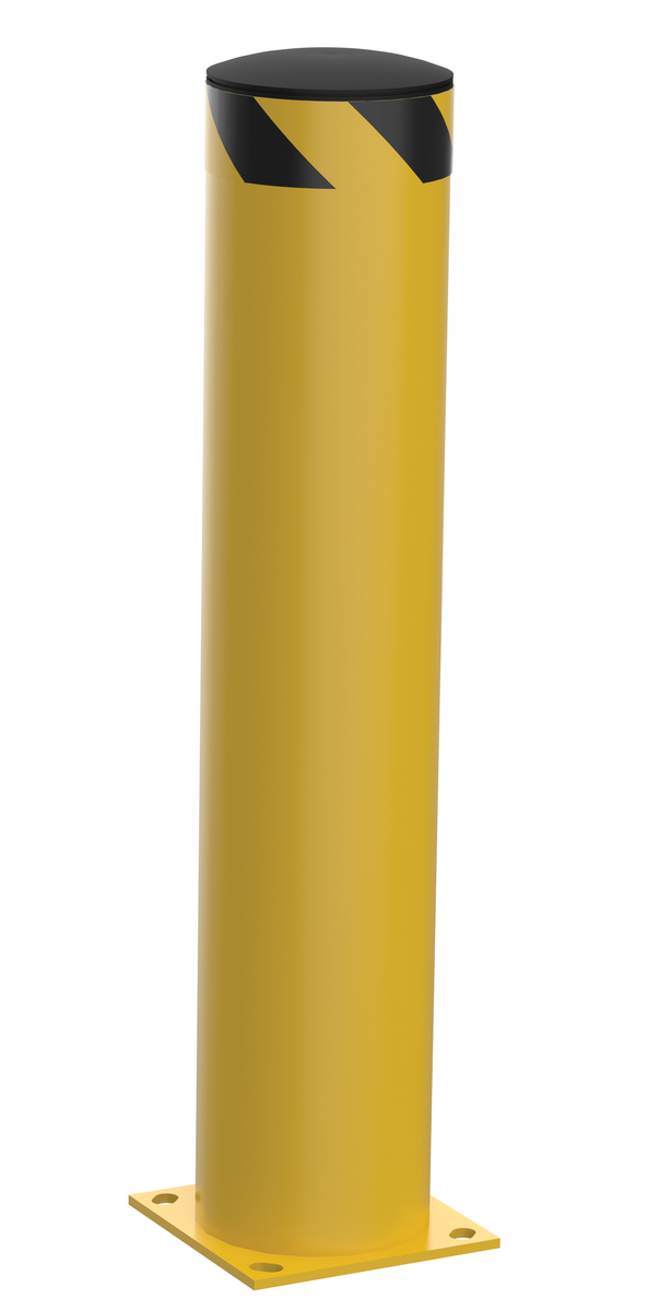 VESTIL BOL-42-8.5 Steel Pipe Safety Bollard, 42 x 8-1/2 Inch Size | AG7MMC