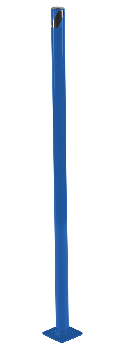 VESTIL BOL-48-2-BU STEEL PIPE SAFETY BOLLARD 48 Inch x 1.75 Inch BLUE | CY7LMC