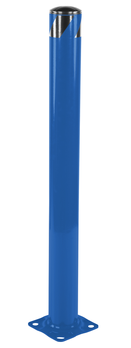 VESTIL BOL-48-4.5-BU STEEL PIPE SAFETY BOLLARD 48 Inch x 4.5 Inch BLUE | CY7LZR