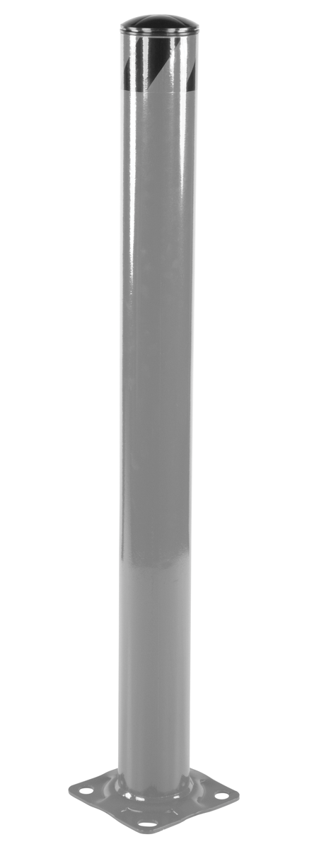 VESTIL BOL-48-4.5-GYSG STEEL PIPE SAFETY BOLLARD 48 Inch x 4.5 Inch GRAY | CY7KZU