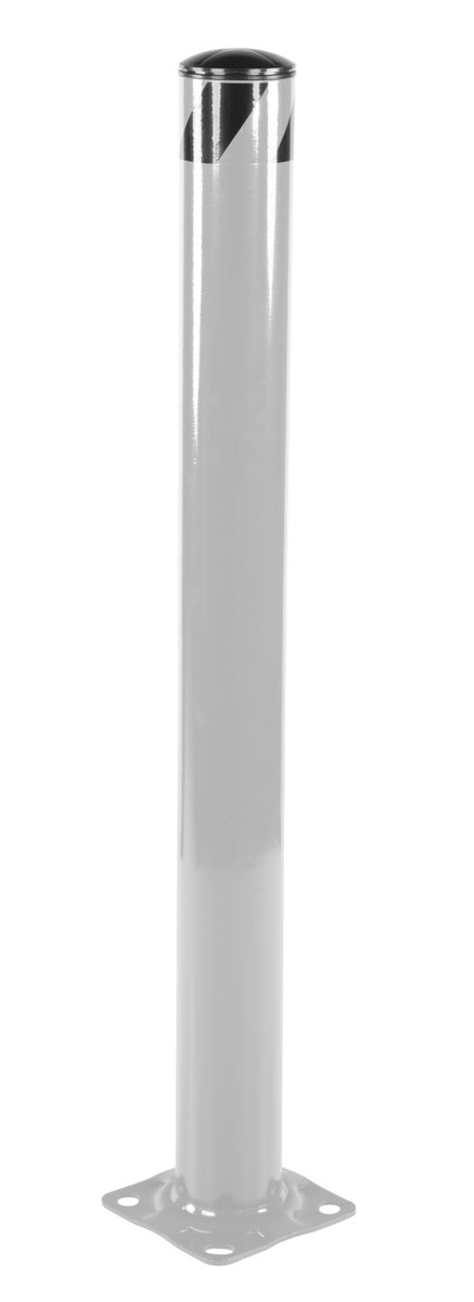 VESTIL BOL-48-4.5-SL STEEL PIPE SAFETY BOLLARD 48 Inch x 4.5 Inch SLVR | CY7LJW