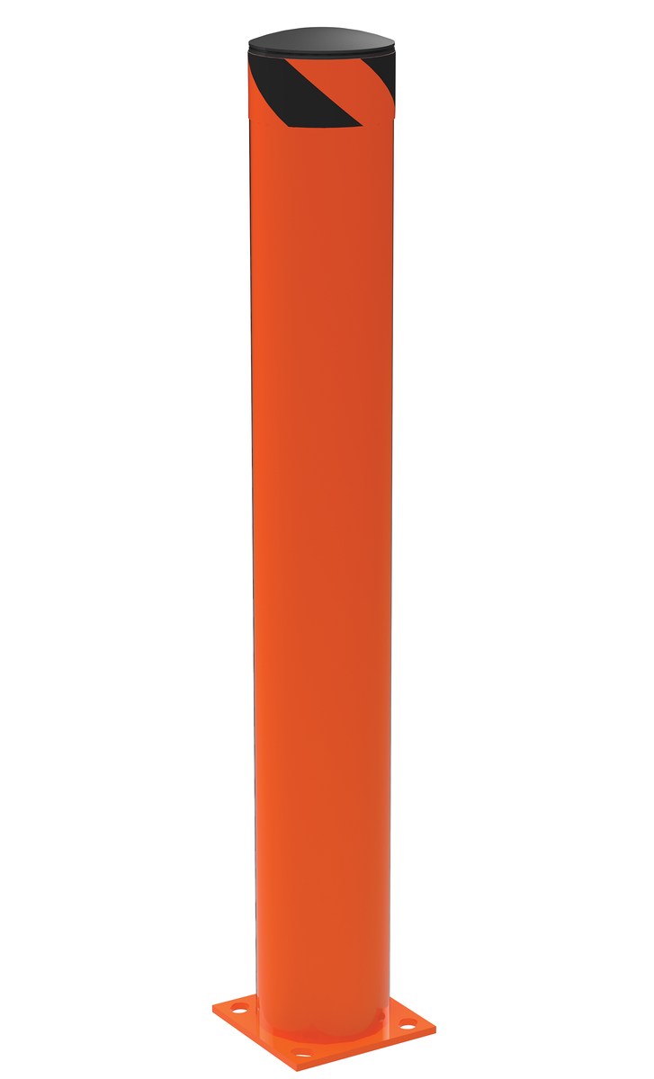 VESTIL BOL-48-6.5-OR STEEL PIPE SAFETY BOLLARD 48 Inch x 6.5 Inch ORNGE | CY7MBZ