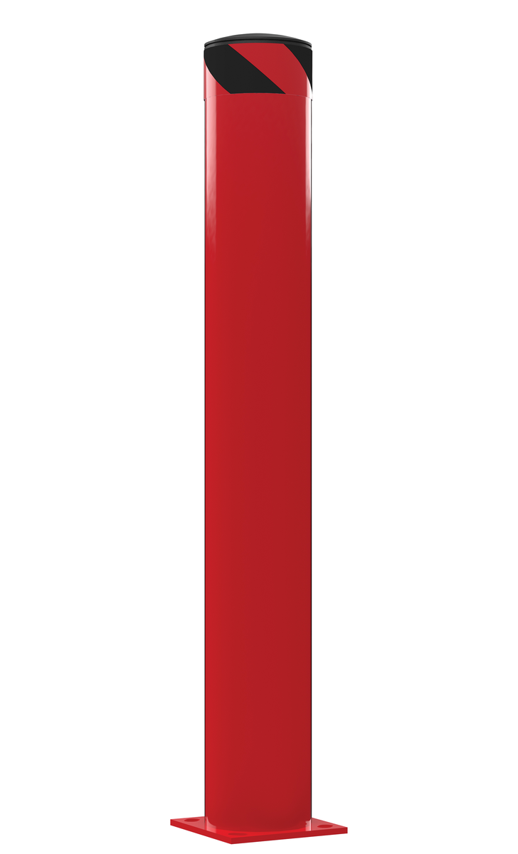 VESTIL BOL-48-6.5-RED STEEL PIPE SAFETY BOLLARD 48 Inch x 6.5 Inch RED | CY7MJB