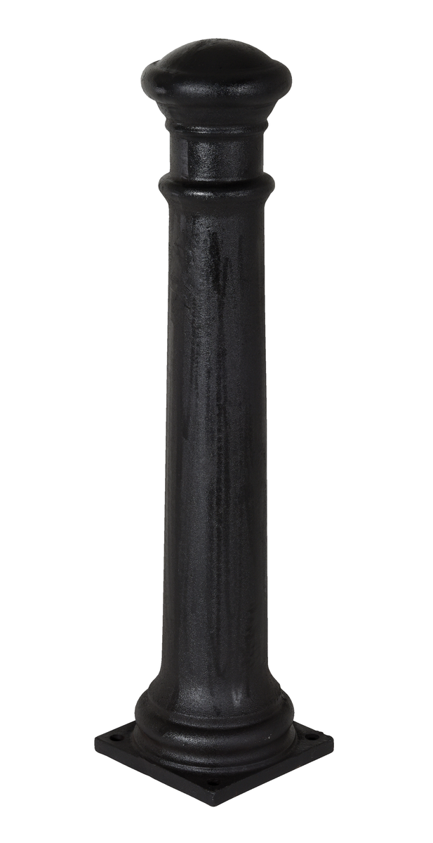 VESTIL BOL-CI-38-8 Ductile Iron Decorative Bollard, 38 x 8 Inch Base | AG7MMT