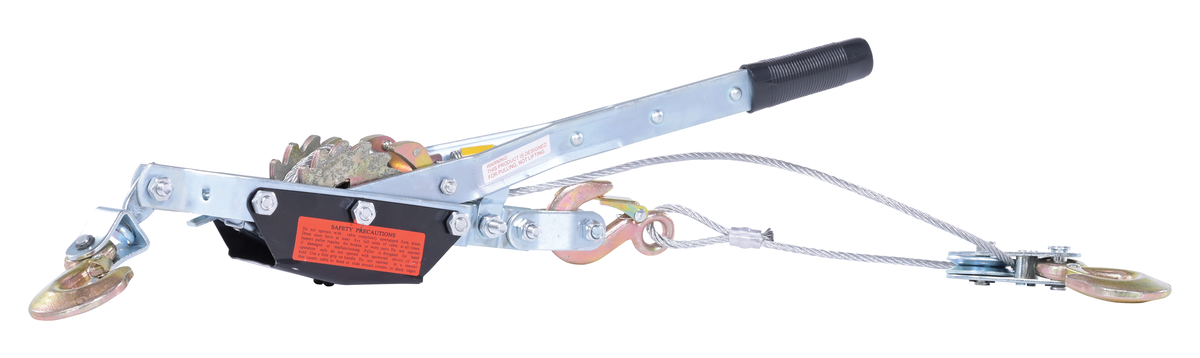 Galvanized Two Speed Cable Puller 2000 Capacity, Silver