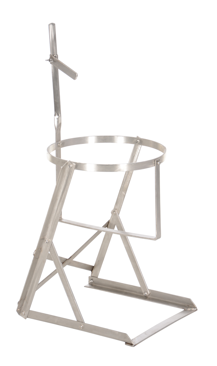 VESTIL CAN-S Manual Pail Tipper, Stainless Steel, 70 Lb. Capacity | AG7PAL