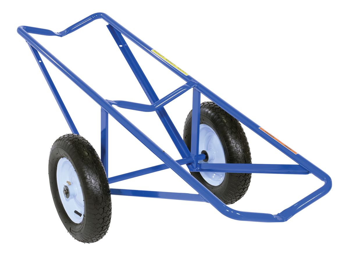 VESTIL CARPET-45 Rug Dolly, Pneumatic Wheels, 61 x 25 Inch Size, Blue | AG7PAT