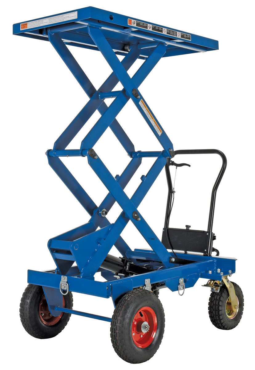 Vestil CART-PN-600-D | Steel Rough Terrain Elevating Cart 20-1/2 x 40 ...