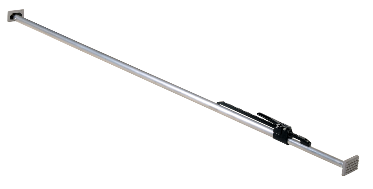 VESTIL CB-5 Aluminum Round Cargo Bar, 88 Inch to 103 Inch Size, Silver | AG7PFJ