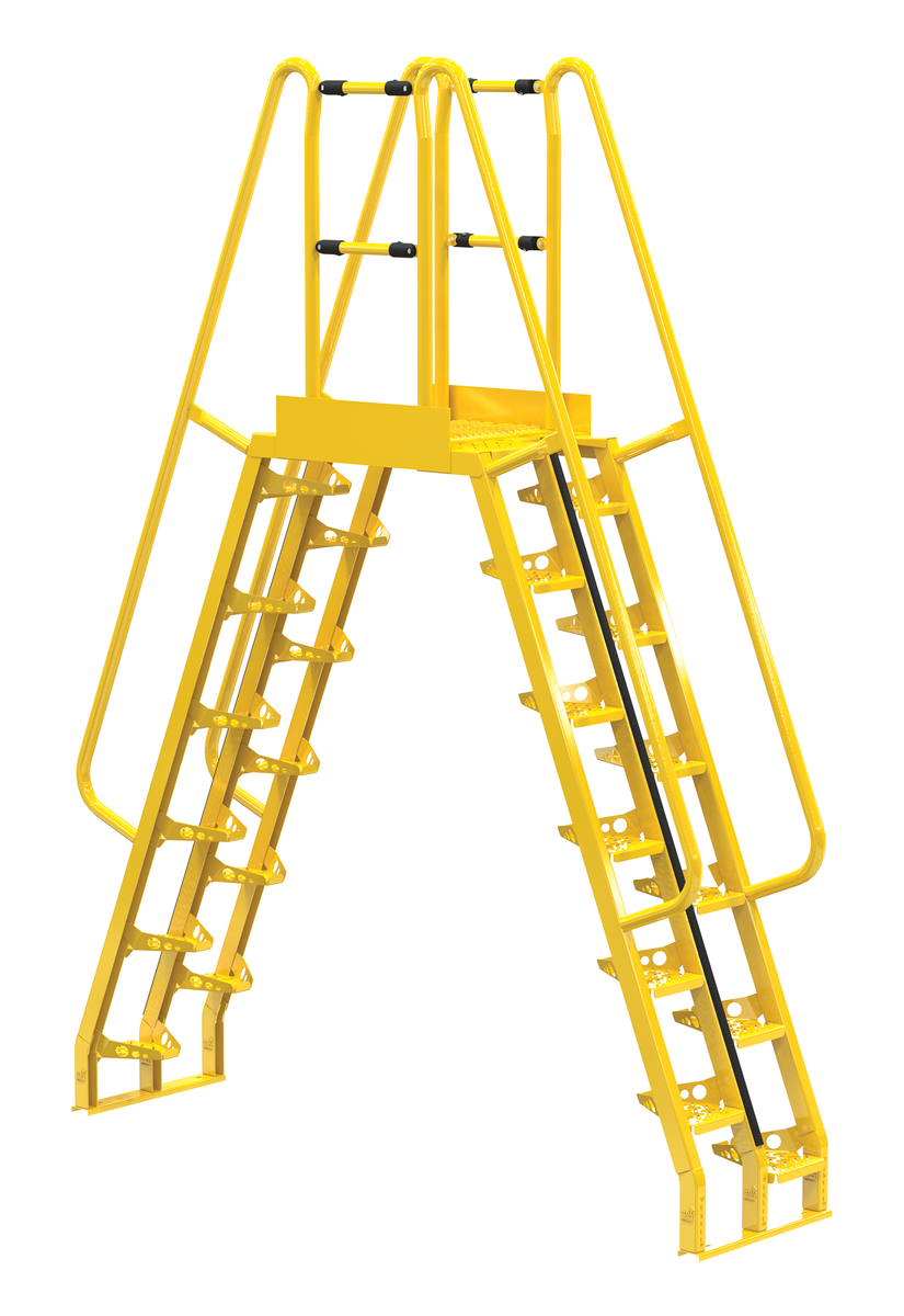 VESTIL COLA-7-68-20 Alternating Cross-over Ladder, 96 x 127 Inch Size, 24-Step | AG7PNE