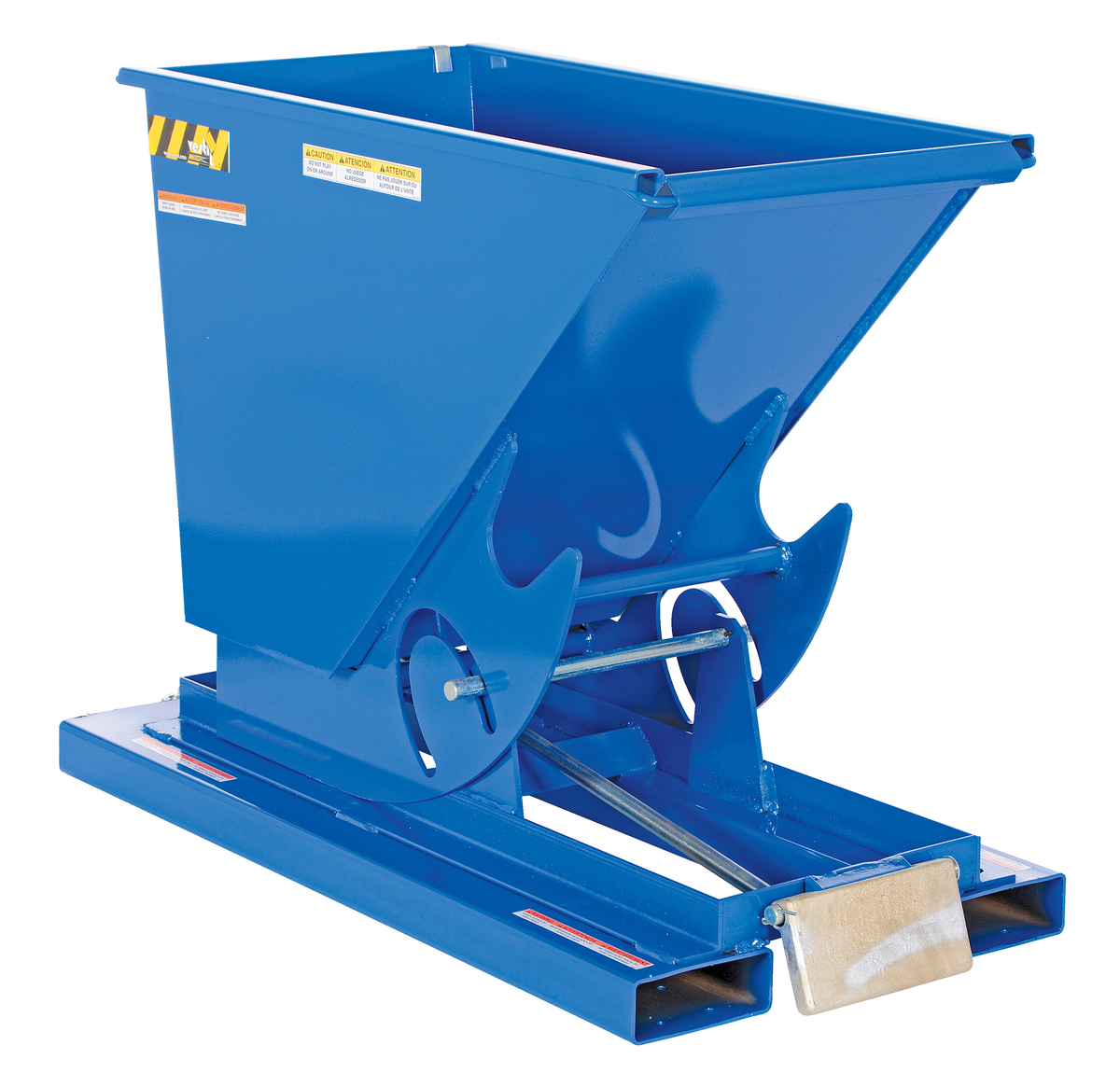VESTIL D-25-MD Self Dumping Hopper, Medium Duty, 0.25 cu. yd., 4000 Lb., Blue, Steel | AG7QAU