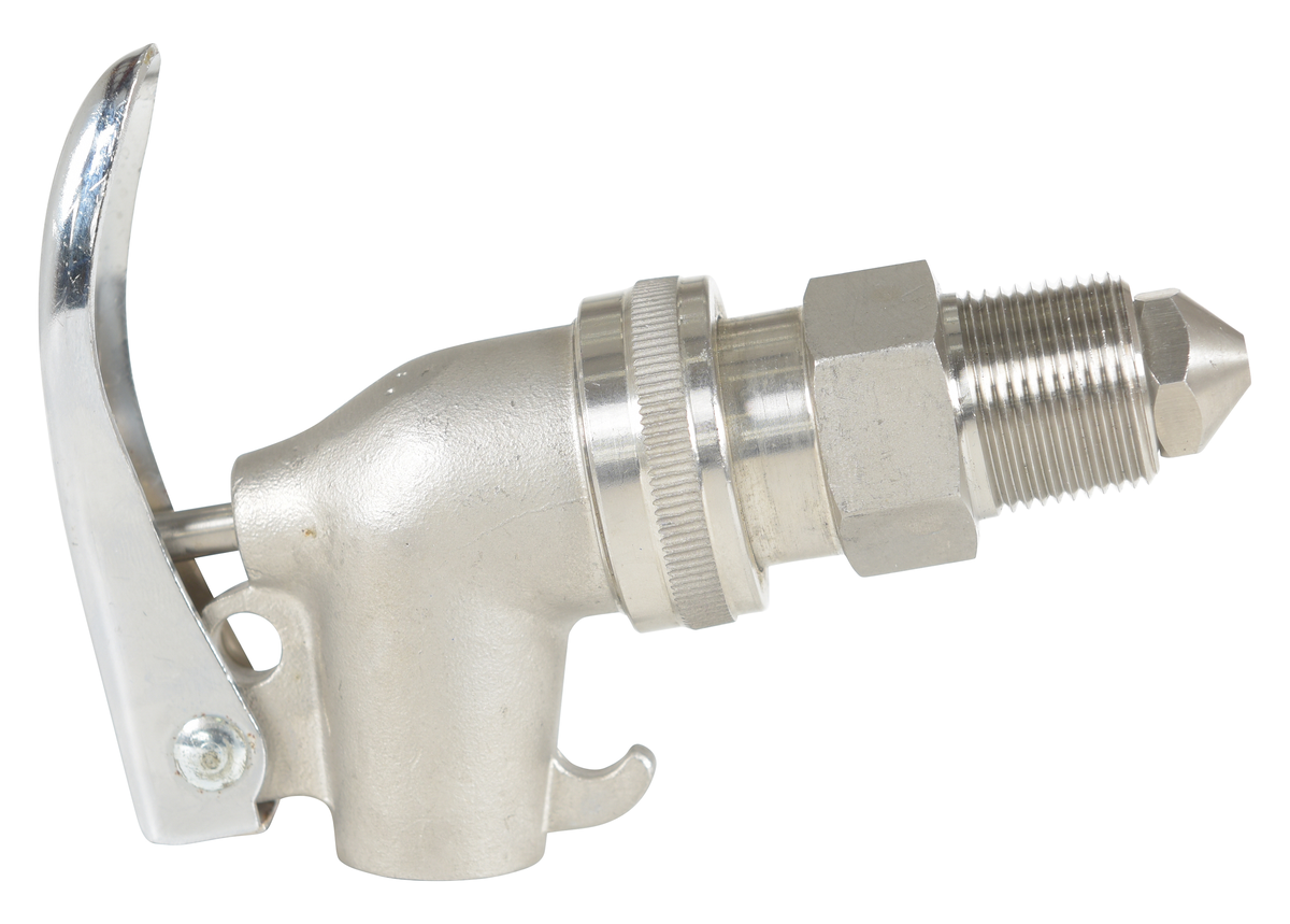 VESTIL DFT-SS Drum Faucet, Stainless Steel, 3/4 Inch Bung | AG7QLZ