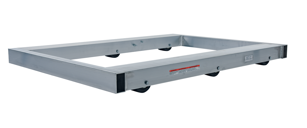Aluminium Pallet Dolly, 36 x 48 Inch, 4000 lb Capacity, Silver