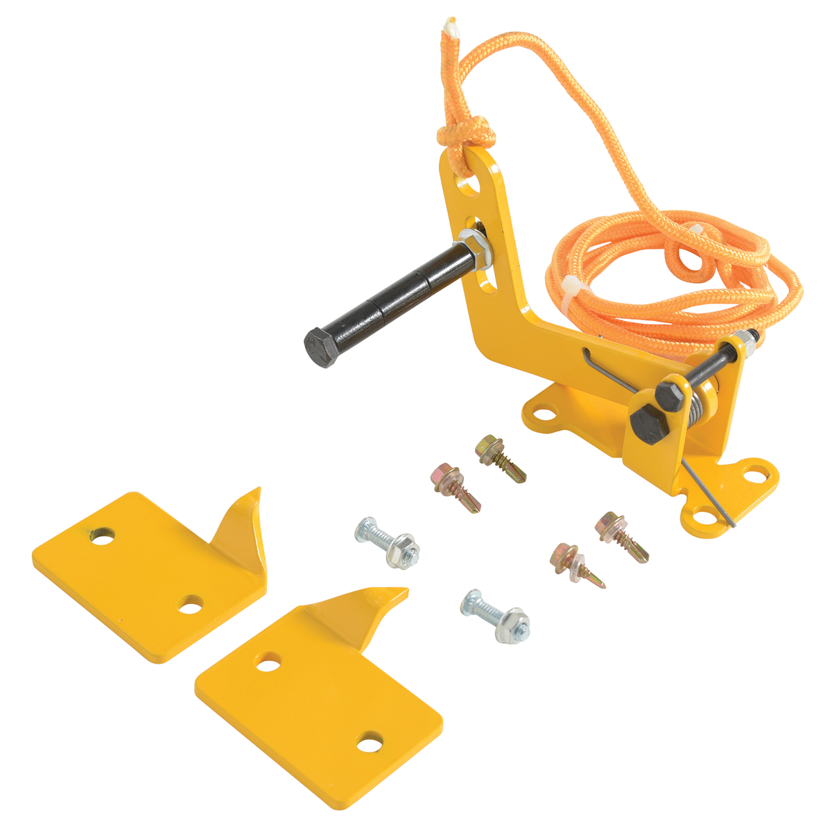Steel Automatic Overhead Door Lock 5 x 6-1/2 x 3-15/16 Inch, Yellow