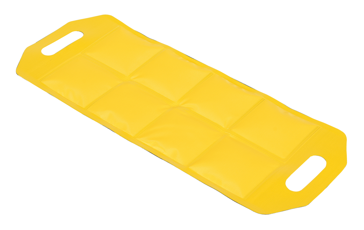 VESTIL DRAFT-MT-24 Dock Draft Mat, 24 Inch Size, Black And Yellow Vinyl | CE3CMK